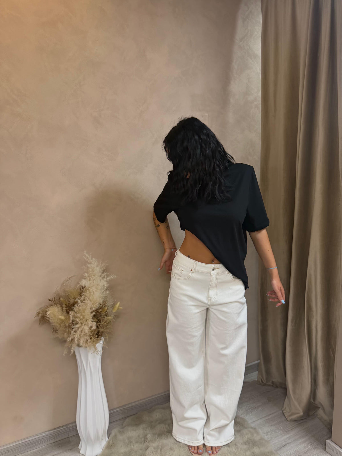 Ivory Wide Jeans